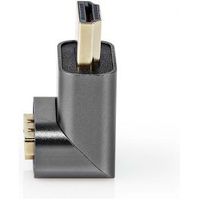 HDMI©-Adapter | HDMI Male / HDMI© Connector | HDMI Female / HDMI© Output | Verguld | 270° Geh