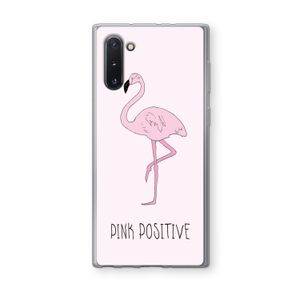 Pink positive: Samsung Galaxy Note 10 Transparant Hoesje