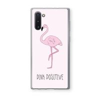 Pink positive: Samsung Galaxy Note 10 Transparant Hoesje