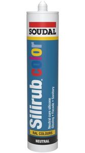 Soudal Silirub Color | Siliconenkit | Blank Aluminium Ral 9006 | 300 ml - 106735