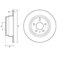 Delphi Diesel Remschijf BG2842 - thumbnail