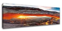 Schilderij Canvas Foto Ingelijst Moab Woestijn USA 120x40 cm