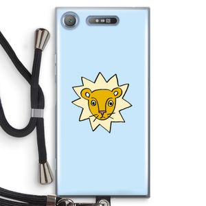 Kleine leeuw: Sony Xperia XZ1 Transparant Hoesje met koord