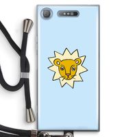 Kleine leeuw: Sony Xperia XZ1 Transparant Hoesje met koord
