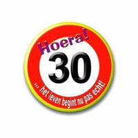 Button 30 jaar verkeersbord - thumbnail