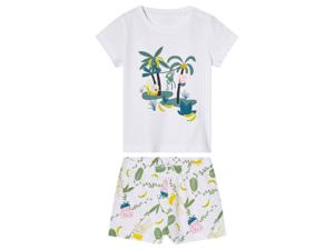 Korte kinder pyjama Peppa Pig (Wit, 86/92)
