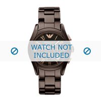Horlogeband Armani AR1446 Keramiek Bruin 22mm