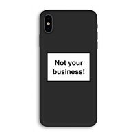 Not your business: iPhone X Biologisch afbreekbaar hoesje