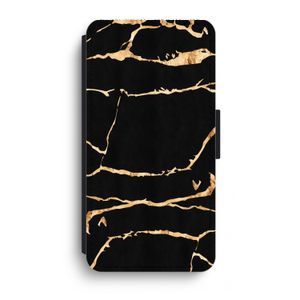 Gouden marmer: iPhone XR Flip Hoesje