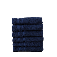 Dekbed Discounter 6-PACK  Luxe Gastendoekjes Kleur : Donkerblauw