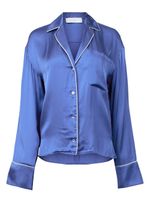 Equipment Shalom pyjama met satijnen afwerking - Blauw - thumbnail