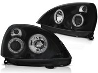 Tuning-Tec Koplampen dual halo rims RENAULT CLIO II 06 01-09 05 ANGEL EYES CCFL ZWART - thumbnail
