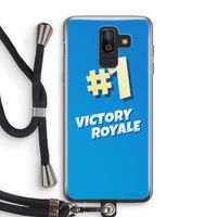 Victory Royale: Samsung Galaxy J8 (2018) Transparant Hoesje met koord