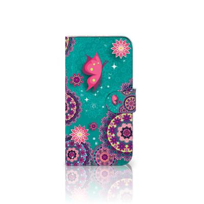 Samsung Galaxy S25 Hoesje Cirkels en Vlinders Samsung Galaxy S25 Hoesje Cirkels en Vlinders