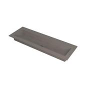 INK Kraft Wastafel Enkele Bak Zonder Kraangat - 1400x450x10 mm - Quartz Beton