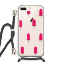Waterijsje: iPhone 8 Plus Transparant Hoesje met koord