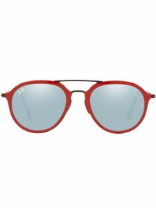 Ray-Ban lunettes de soleil RB4369M à monture aviateur - Rouge