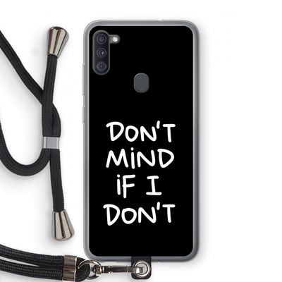 Don't Mind: Samsung Galaxy A11 Transparant Hoesje met koord