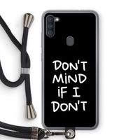 Don't Mind: Samsung Galaxy A11 Transparant Hoesje met koord