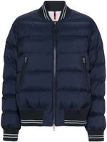 Moncler Argo bomber puff jacket - Bleu