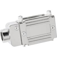 Provertha 77092M 77092M D-sub adapterbehuizing Aantal polen: 9 Kunststof, gemetalliseerd 90 ° Zilver 1 stuk(s) - thumbnail