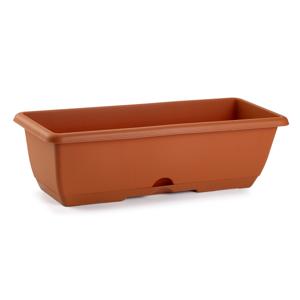 PlasticForte Plantenbak - terracotta- rechthoekig - 60 x 20 x 17 cm