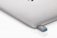 Wentronic 56621 USB-C USB 3.0 female (Type A) Grijs kabeladapter/verloopstukje - thumbnail