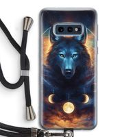 Wolf Dreamcatcher: Samsung Galaxy S10e Transparant Hoesje met koord