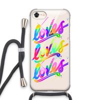 Loves: iPhone 8 Transparant Hoesje met koord