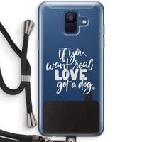Partner in crime: Samsung Galaxy A6 (2018) Transparant Hoesje met koord