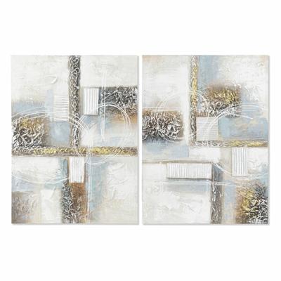 Schilderij DKD Home Decor Abstract (60 x 3 x 80 cm) (2 Stuks)