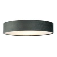 Searchlight PlafondlampDrum Pleat 50cm velvet antraciet - 23298-3GY