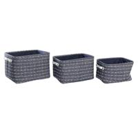 Mandenset DKD Home Decor 38 x 28 x 25 cm Polyester