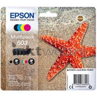 Epson 603 Multipack zwart en kleur cartridge - thumbnail