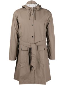 Rains manteau Curve à design imperméable - Marron