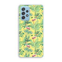 Flamingo party: Samsung Galaxy A73 Transparant Hoesje