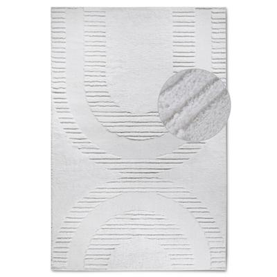 Vloerkleed Bartoux - Crème Wit maat: 235x160cm - materiaal: Polyester - Dekbed-Discounter.nl