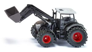 Siku Fendt 942 Vario met voorlader speelgoedtractor 1:50 metaal/kunststof zwart beweegbare shovel en voorlader achter- en voorkoppeling