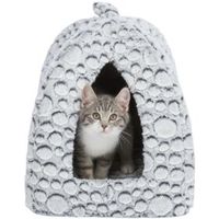 Trixie kattenmand iglo mila pluche wit / grijs (32X32X42 CM) - thumbnail
