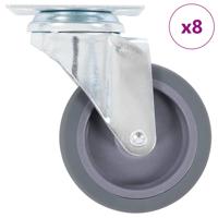 8 st Zwenkwielen 75 mm