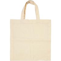 Creativ Company Draagtas , afm 27,5x30 cm, 135 gr, licht naturel, 5 stuk/ 1 doos