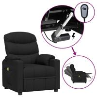 Massagestoel elektrisch stof zwart