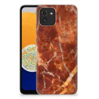 Samsung Galaxy A03 | TPU | Siliconen hoesje | Marmer Bruin