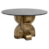 Richmond Ronde Eettafel Maddox Marmer, 130cm - Goud