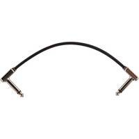 Ernie Ball 6226 Flat Ribbon Patch Cable patchkabel haaks 15 cm platte jacks zwart