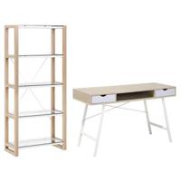 Beliani - JENKS|CLARITA - Bureauset - Wit - MDF