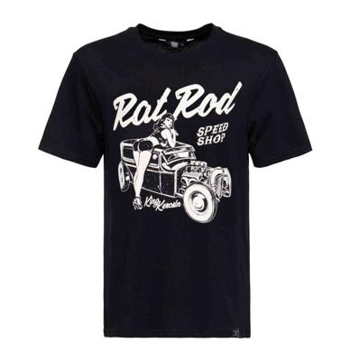 King Kerosin Rat Rod Roadrunner Shirt Black-XXXXL