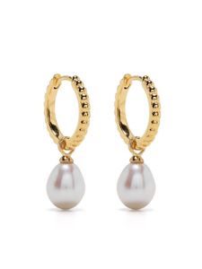 DOWER AND HALL anneaux Timeless Oval Pearl - Or