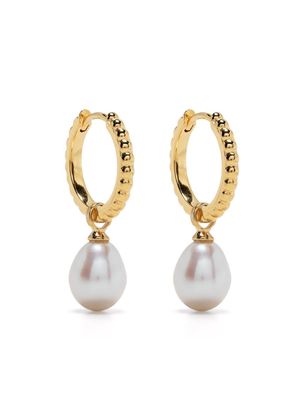 DOWER AND HALL anneaux Timeless Oval Pearl - Or