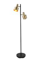 Artdelight VloerlampTwinkle zwart met goud - VL TWINKLE ZW-MG